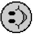 A circular icon with a light gray background and dark border showing multiple black shapes in various configurations.