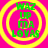 Four identical circular icons with yellow concentric rings on a bright pink background, each containing green text reading WAZ UP MA LOVAS.