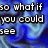 Blue swirling background with pixelated text fragments arranged in a , displaying partial phrases across multiple sections