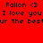 Pixelated text on a split background with red, white, and pink sections.