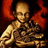 Pixelated figure with bald head and glasses holds a child against red background, next to yellow with "Bad Chrismas" text