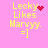 Yellow text on pink background reads 'Lecky Likes Marvyy. =]' with a red heart symbol replacing the 'y' in 'Marvyy' in one frame and red dots in another.