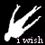 White silhouette of a person falling backward on black background with text fragments below each instance.