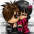 Pixelated chibi-style character with brown hair and dark jacket, holding pink object against chest; red text "I Love You Shannon" appears across four