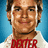 Pixelated image of a person in a white shirt with red text on it, set against a blue background and surrounded by red sections containing cyan pixelated text.