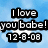 Blue sky background with white clouds and heart shapes, featuring four text blocks in black-and-white pixelated font.