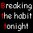 A 3x3 contact sheet of an animated text-based buddy icon showing repeated phrases with alternating red and white lettering on a black background, with the rightmost column partially obscured by gray transparency.