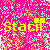 Pixelated icon with 'Stacil' text in yellow, two yellow squares above and right of the name on a pink-orange pixelated background.