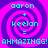 Pixelated spiral background with cyan text reading 'aaron + keelon =' and 'AHMAZINGG! AHMAZINGG!' in four identical quadrants.