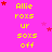 A static image with bright pink background, yellow text repeating 'Allie roxs ur sox off', and scattered red/pink stars.