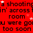 Red background with repeated black text and scattered white and pink star shapes.