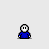 Pixelated character in blue shirt holding red-and-white checkered umbrella with text bubble reading 'I survived Isabel!!!'
