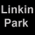 A 2x2 contact sheet of four frames from an animated icon featuring Linkin Park text and band imagery, with two black-and-white photos on the left and color group shots on the right.