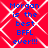 Red background with white diamond lattice pattern and blue text reading "Morgan is the best BFFL ever!!!" repeated in four identical quadrants.