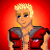 Pixelated cartoon character with blonde hair and red vest against red gradient background, next to bold red text reading "Ladiez i'm Single" on black background.