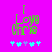 Pixelated green text "I Love Chris" on bright pink background with blue and purple star-like shapes below, two variations of the same design.