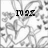 Pixelated grayscale image with black text '1995' centered over abstract shapes and lines on a white background.