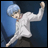 A pixelated anime-style character with light blue hair in a white jacket against a dark blue background, next to stylized text reading "Anime IM" and "COM" on black.