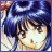 Pixelated anime-style character with blue hair and light skin, next to black background with white text reading 'Anime IM' and 'com'