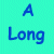 A static contact sheet of an animated AIM buddy icon showing text fragments on a cyan background with gray transparency placeholder.