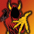 A red devil figure with yellow horns and a black face, extending a hand toward text reading THE WRATH on an orange gradient background.