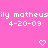 Pink background with repeated white pixelated text and heart symbols