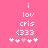 Pixelated pink background with white text and symbols arranged in two identical vertical , each containing 'i', 'lov', 'cris', '(333', and five heart-like shapes