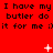 Red background with repeated black text and white pixelated symbols in three