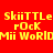 Pixelated yellow text on red and green background with visible color shifts between frames