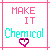 A 4x3 contact sheet of a pixel art animated icon showing sequential frame changes with text "MAKE IT Chemical" and heart symbols.