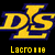 Yellow and blue 'DLS' logo with 'Lacroix' text below on black background, featuring pixelated animation changes across frames.