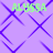 Purple background with overlapping blue diamond outlines and green text reading ALYSSA repeated four times.