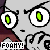 Pixelated cartoon face with large green eyes and black eyelashes, gray skin, dark purple hair, and a white text box reading "FOAMY!" in pixel font.