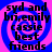 A static image with a blue and pink spiral background displaying black text reading "syd and bri,emily cassie best friends" in four identical quadrants.