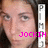A four- shows a person with dark hair and light skin, each displaying different text overlays in bright pink