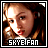 Pixelated static image of a person's face with text at the bottom, framed by white border on black background.