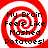 Four identical red and white spiral patterns with black text reading "My Brain Feels Like Mashed Potatoes!" arranged in a