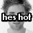 Four- of grayscale images with overlaid text: top-left 'hes hot', top-right 'hes sexy', bottom-left 'hes', bottom-right 'undead' with red lips