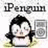 Pixelated icon shows a cartoon penguin with black hair, white face, and brown beak beneath 'iPenguin' text on light background.