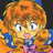Pixelated anime-style character with orange hair and blue clothing on left, black background with white text "Anime IM" above smaller "COM" on right.