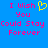 Blue background with pink pixelated text reading 'I Wish You Could Stay Forever' and a yellow heart symbol, displayed in two identical mirrored sections.