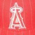 A pixelated white stylized letter A on a solid red background with visible compression artifacts.
