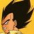 Pixelated profile view of a character with dark hair against a yellow background, showing a slight smile and closed eyes.