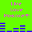 Green background with pink text reading Live Love Moscow!!! and blue audio waveforms in two