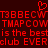 Red pixelated text on dark background with heart symbol above, repeating phrases like 'T3BBECW' and 'TMAPCOW' and 'is the bestis the best club EVERclub EVER'.