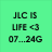 Four colored display pixelated text: green top-left, light blue top-right, dark blue bottom-left, gray bottom-right
