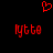 Red pixelated text 'lytto' appears twice on a black background with a red heart symbol above.
