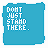 Two side-by-side blue square icons with pixelated white text, each displaying a different phrase in a retro digital font.