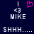 Pixelated dark blue background with white text and a pink heart symbol above the text.