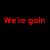six with text and imagery, including red and black pixelated text on colored backgrounds and a stage scene